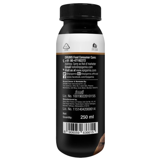 Epigamia Choco Protein Milkshake 250Ml, 1 Pc