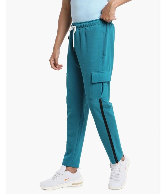 Campus Sutra - Cotton Blend Blue Mens Trackpants ( Single Pack ) - None