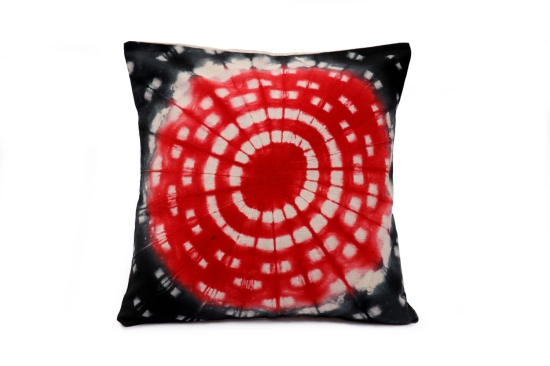 Tisser Tye & Dye cushion cover Manjarpat CottonSize-16x16