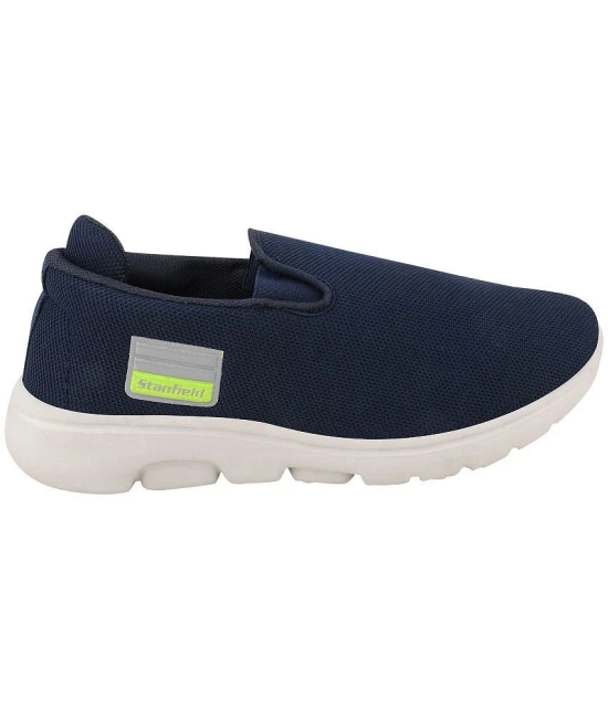 Stanfield Running Casual Men Shoes - Blue Mens Slip-on Shoes - None