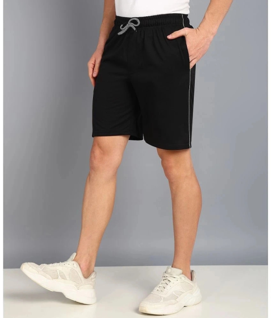 XFOX Black Blended Mens Shorts ( Pack of 1 ) - None