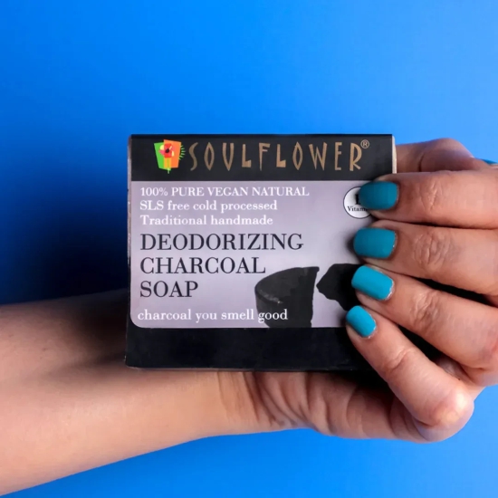 Activated Charcoal Clay Soap for Body Odour