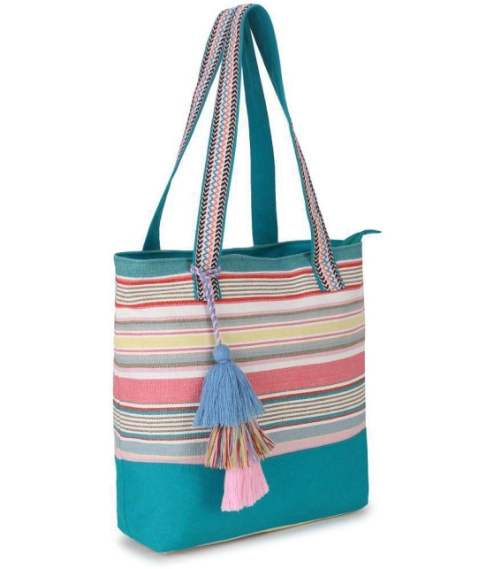 Anekaant - Light Blue Cotton Tote Bag - Light Blue