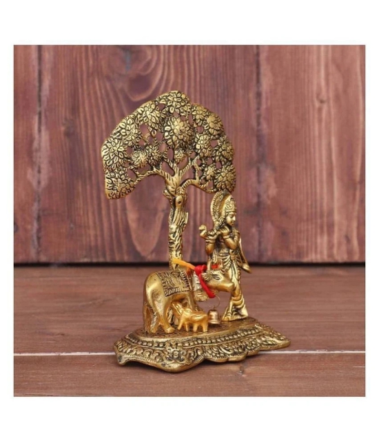 Krishna Ji with Cow and Calf (Pack of 1)