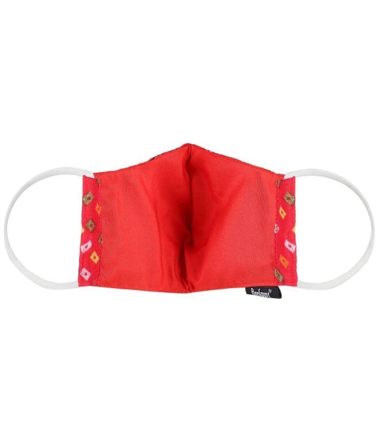 Anekaant - Red 3 Ply Mask ( Pack of 1 )