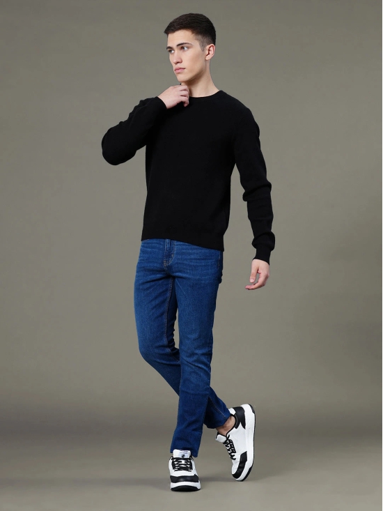 RedTape Round Neck Solid Sweater for Men | Essential Comfort for Every Day