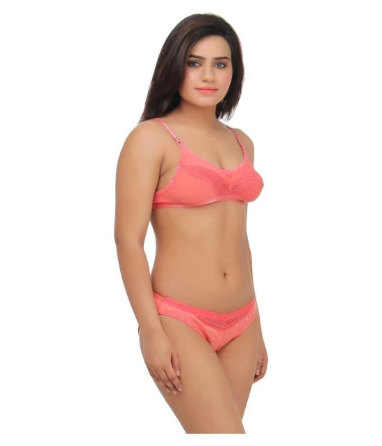 TCG Pink Lace Bra & Panty Set - 38