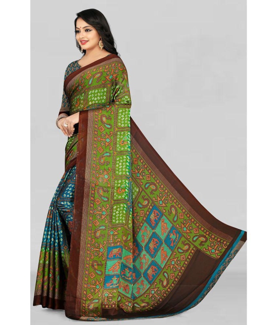 LEELAVATI - Multicolor Chiffon Saree With Blouse Piece ( Pack of 1 ) - Multicolor