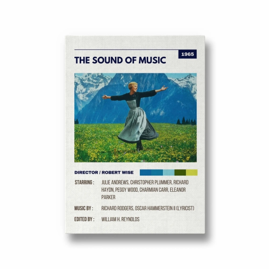 The Sound of Music Retro Wall Art-A1 / No Frame