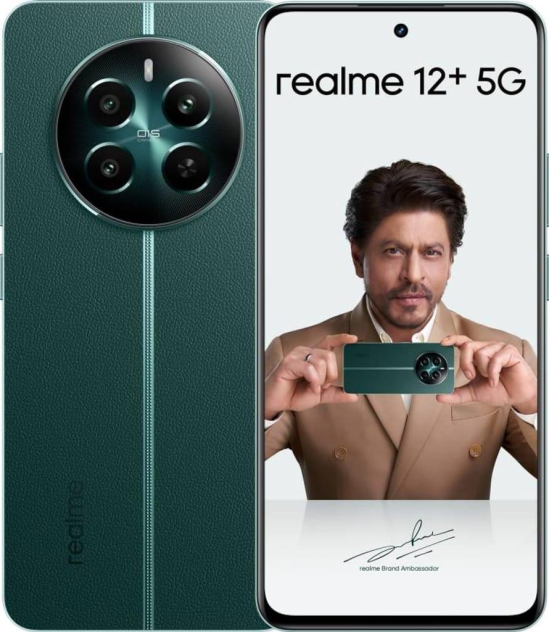 Realme 12+ 5G (Pioneer Green, 8GB RAM UP TO , 256GB Storage) | 6.7 120Hz Curved AMOLED Display  / Snapdragon 7s Gen / ?5000 mAh Battery lightning speed with the 67 W SUPERVOOC Charge