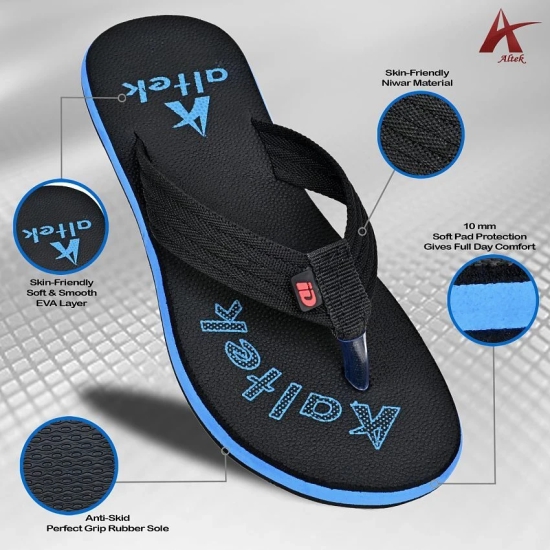 Altek - Blue Mens Thong Flip Flop - None