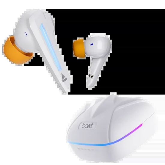 boAt Immortal 111 | Bluetooth Gaming Wireless Earbuds with BEAST™?Mode, ENx™ Technology, ASAP™ Charge, Bluetooth v5.3 White Sabre