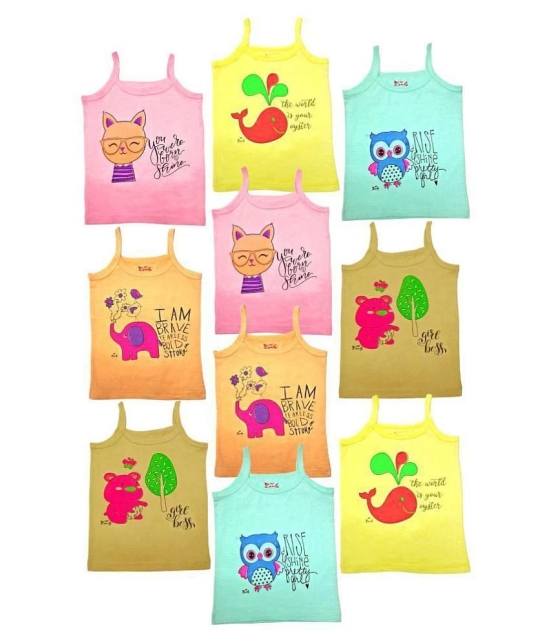 HAP Kids Colored Camisole \Pack Of Ten - None