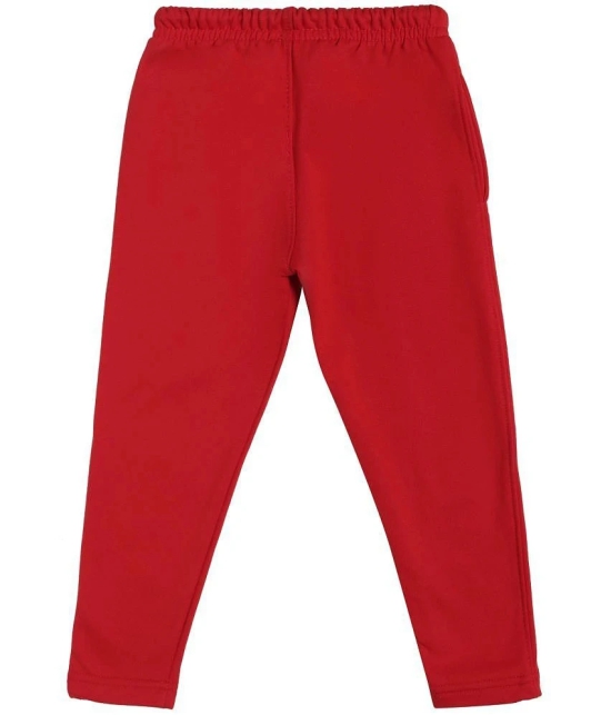 BOYS TRACK PANT SOLID RED - None