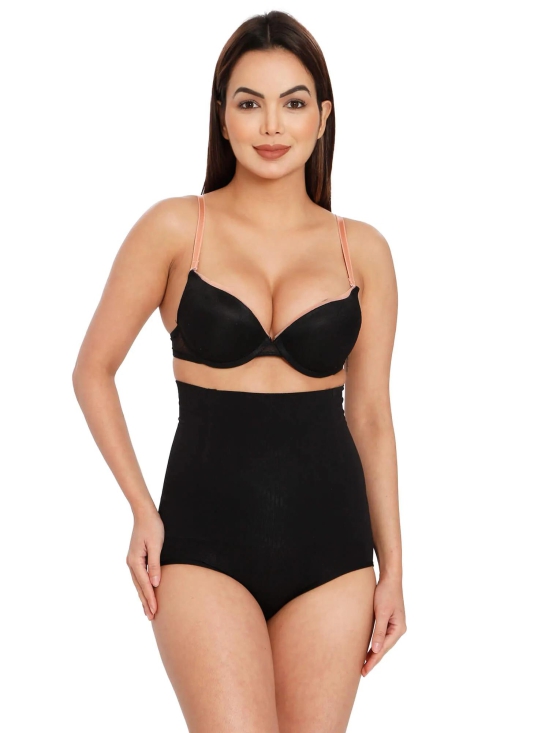 Tummy Slimmer V Shapewear-Black / M