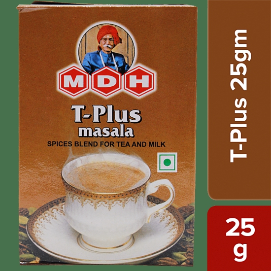 Mdh T-Plus Masala Powder For Tea & Milk, 25 G Pack