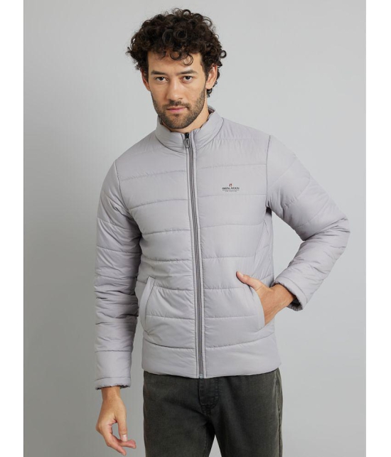 MXN Polyester Mens Quilted & Bomber Jacket - Grey ( Pack of 1 ) - None