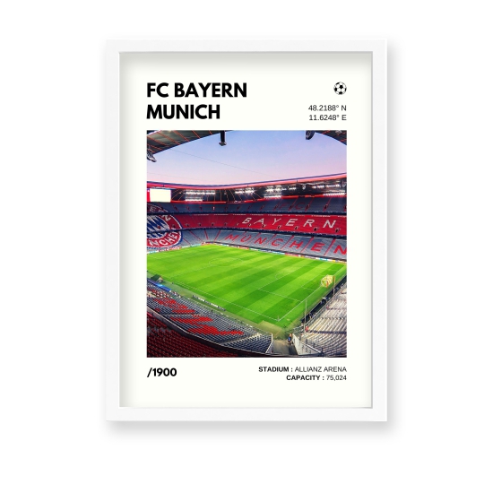 Bayern Munich Stadium Premium Wall Art-A1 / No Frame