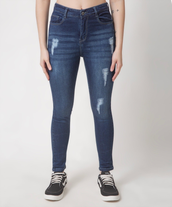 Women Classy Blue Denim Jeans-36