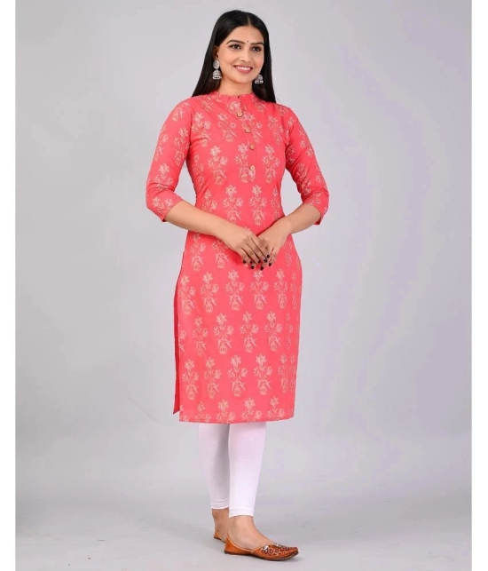 MAUKA Rayon Printed Straight Womens Kurti - Yellow ( Pack of 1 ) - None