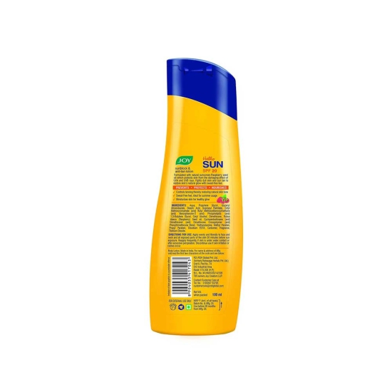 Joy Sun Screen Body Lotion 100 Ml