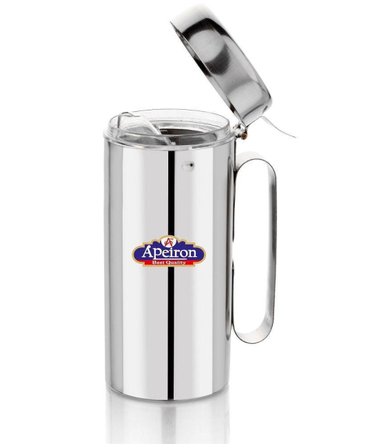 APEIRON - Steel Silver Oil Container ( Set of 1 - 1250 ) - Silver