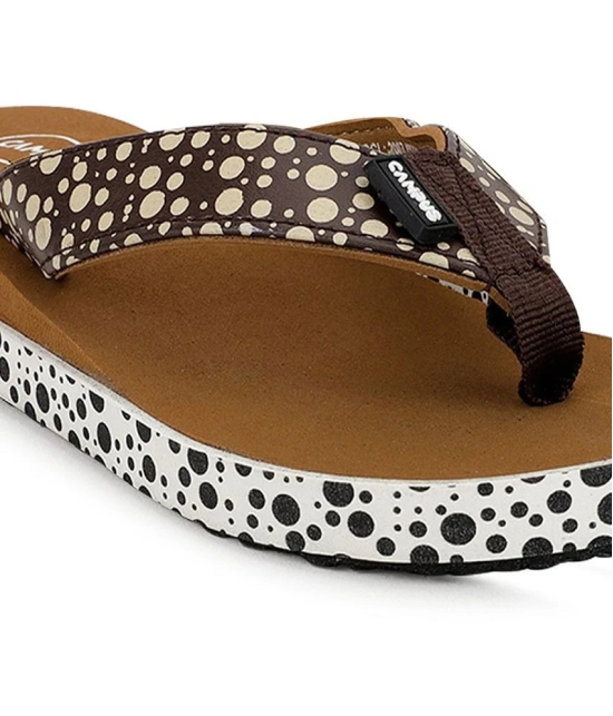 Campus - Brown Womens Thong Flip Flop - None