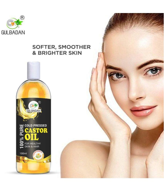 GULBADAN Cold-Pressed 100% Pure Castor Oil 100 mL