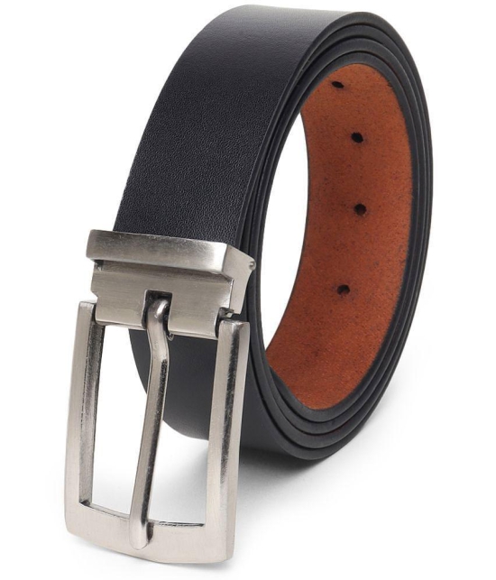 samtroh - Black Leather Men's Casual Belt ( Pack of 1 ) - None