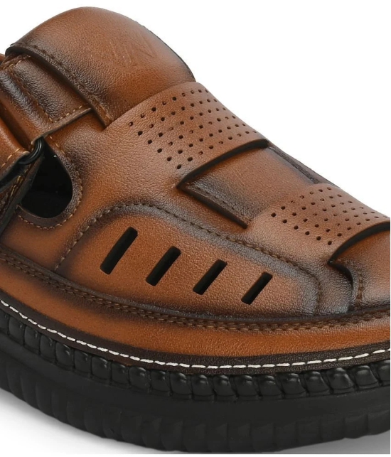 viv - Brown Mens Sandals - None