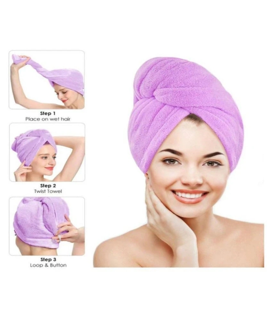 GLOBLE ENTERPRISE SET OF 4 Hair Towel Wrap Absorbent Towel Hair-Drying Quick Dry Showe0r Caps Bathrobe Magic Hair Warp Towel Super Quick-Drying Microfiber Bath Towel Hair Dry Cap Salon Towel