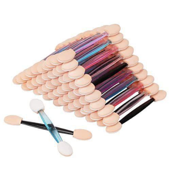 Elecsera 10 Pcs Disposable Eyeshadow Brushes Dual Sides Sponge Applicators (Pack of 10)