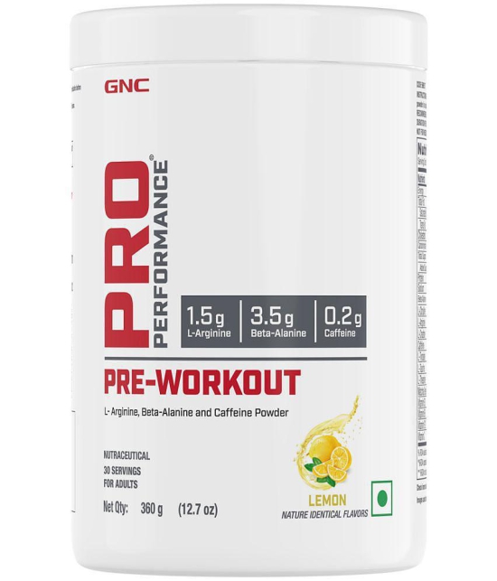 GNC Pro Performance Pre-Workout | Lemon- 360 gm