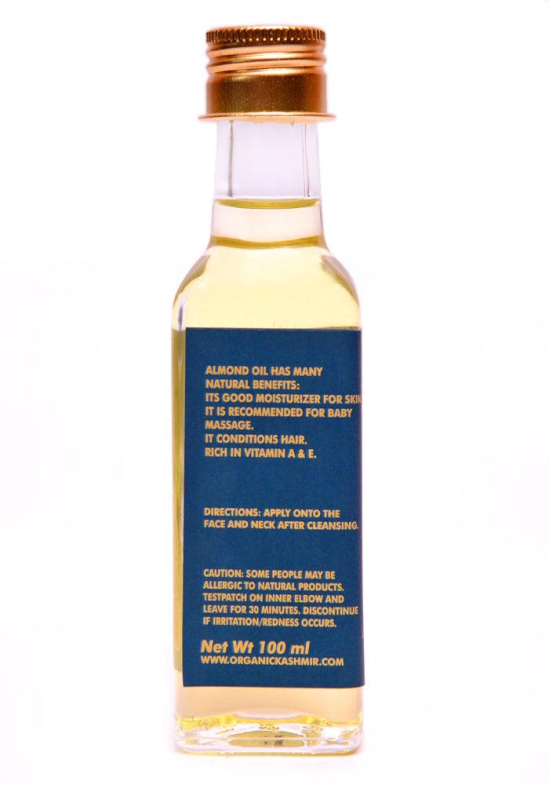 Cold Pressed Kashmir Almond Oil - Nutrient-Rich Oil-100 ml (Pack of 1)