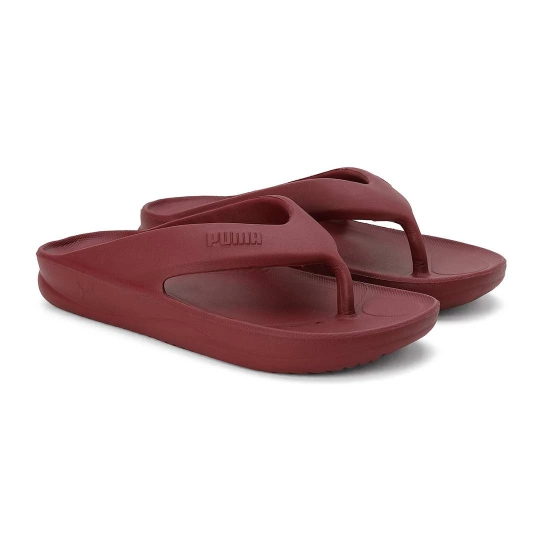 PUMA MAROON UNISEX WAVE FLIP RES FLIPFLOPS