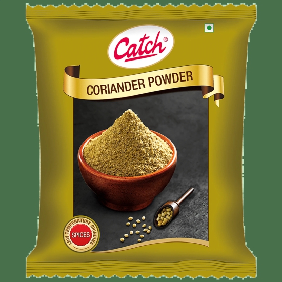 Catch Coriander/Dhaniya Powder - Exotic, Pure Spices, For Cooking, 500 G Pouch