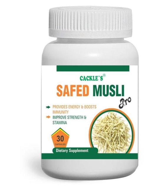 Cackle's Safed Musli Pro Ayurvedic (2x30=60 Caps) Capsule 60 no.s