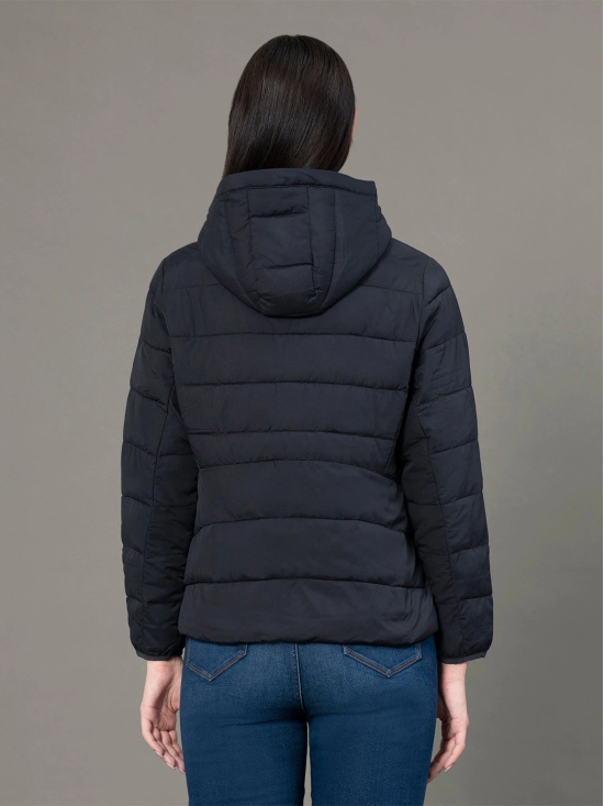 RedTape Hooded Jacket for Women | Padded & Water Resistant Finish | Enhanced Comfort