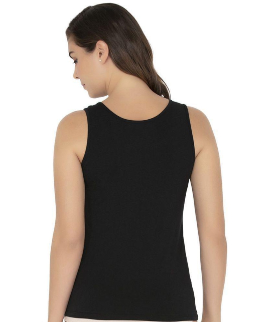 Amante Cotton Tanks - Black Single - L