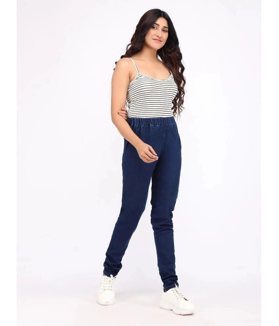 AngelFab - Denim Regular Fit Blue Womens Jeggings ( Pack of 1 ) - None