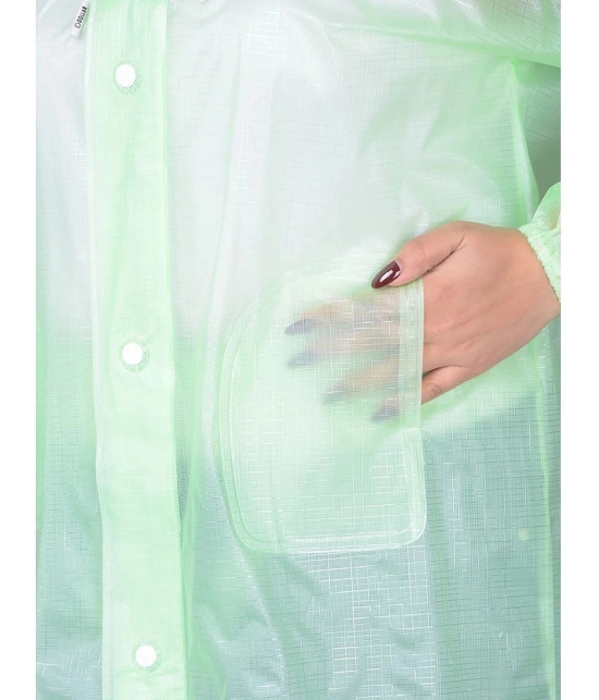 Dollar Polyester Raincoat Set - Green - None