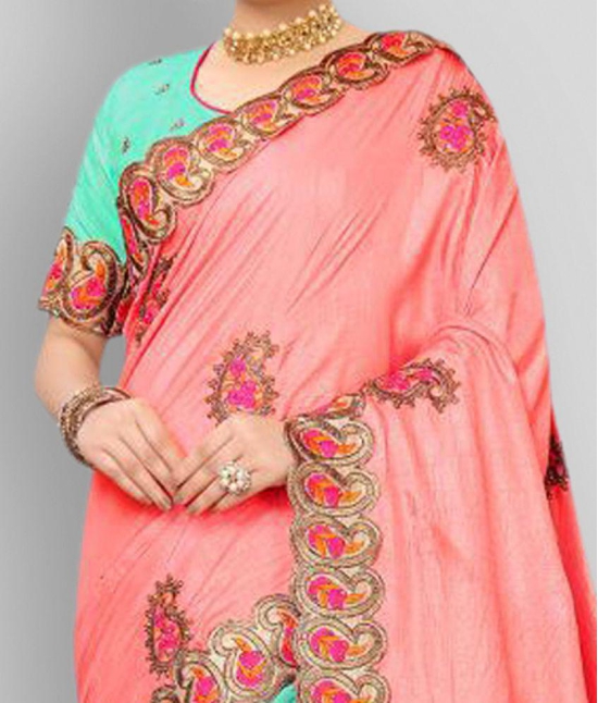 ofline selection - Multicolor Silk Blend Saree With Blouse Piece (Pack of 1)