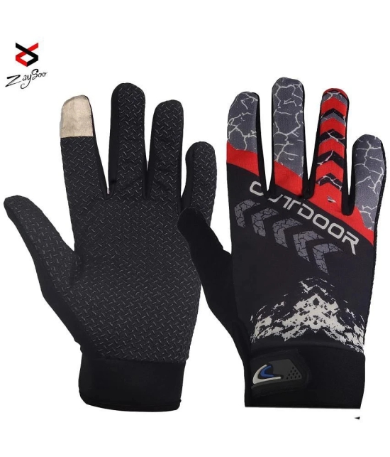 ZAYSOO Full Fingers Polyester Riding Gloves ( Pair of 1 ) - M