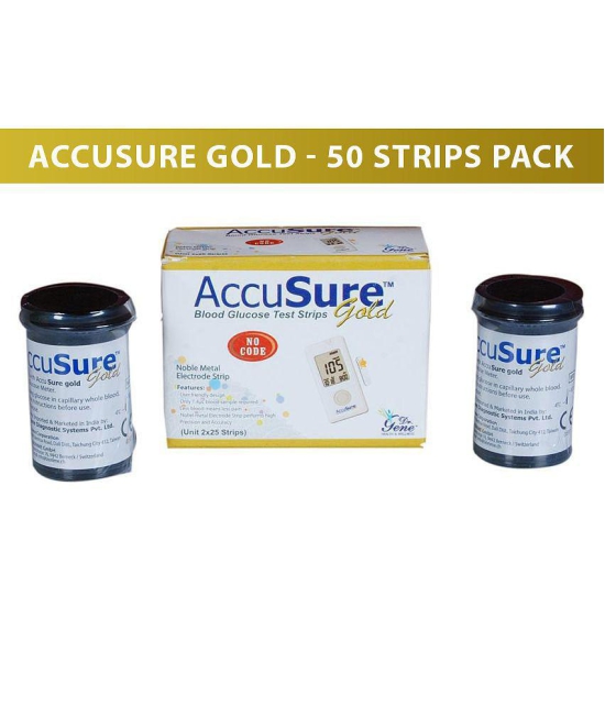 AccuSure Gold 50 Strips pack only Expiry March 2024