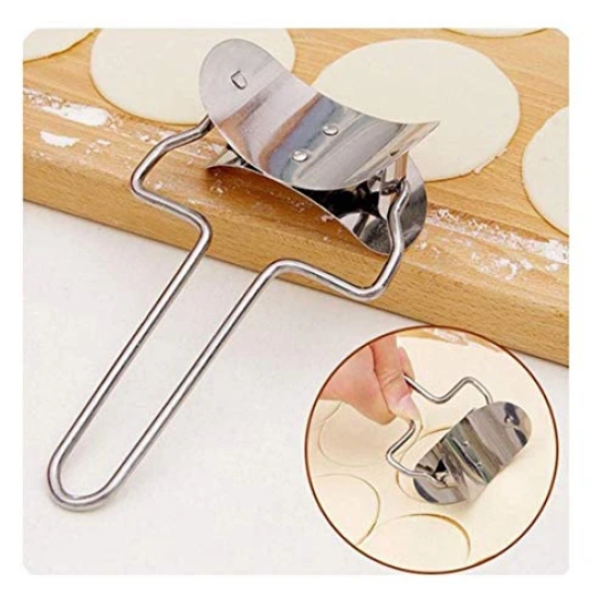 NIDY? 1Pc Stainless Steel Dough Press Dumpling Maker Mould Pie Ravioli Cooking Pastry Tools Circle Dumpling Wrapper Cutter Making Machine Skin Cutter Maker