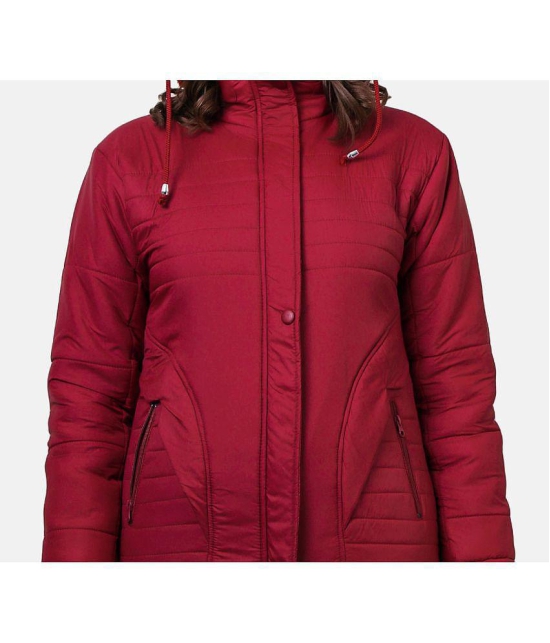 NUEVOSDAMAS - Polyester Maroon Quilted/Padded Jackets - None