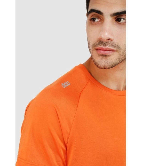 Dida Orange Polyester Regular Fit Mens Sports T-Shirt ( Pack of 1 ) - None