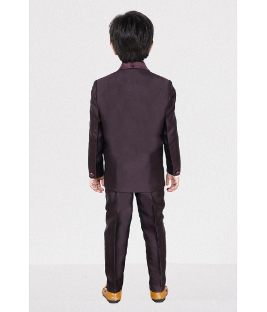 DKGF Fashion - Wine Polyester Boys Suit ( Pack of 1 ) - None