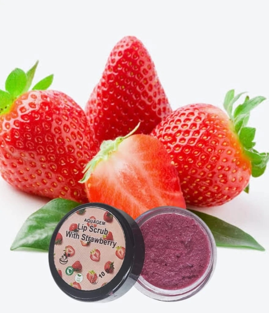 Aquagem skincare All Natural Strawberry Lip Scrub