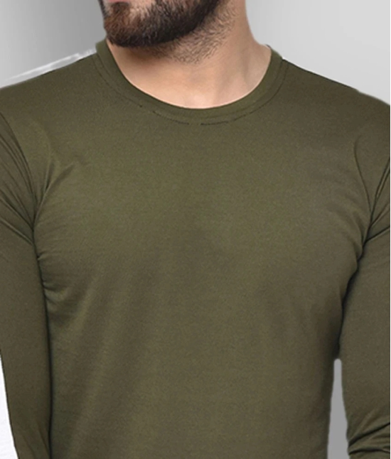 Glito - Green Cotton Blend Regular Fit Mens T-Shirt ( Pack of 1 ) - None